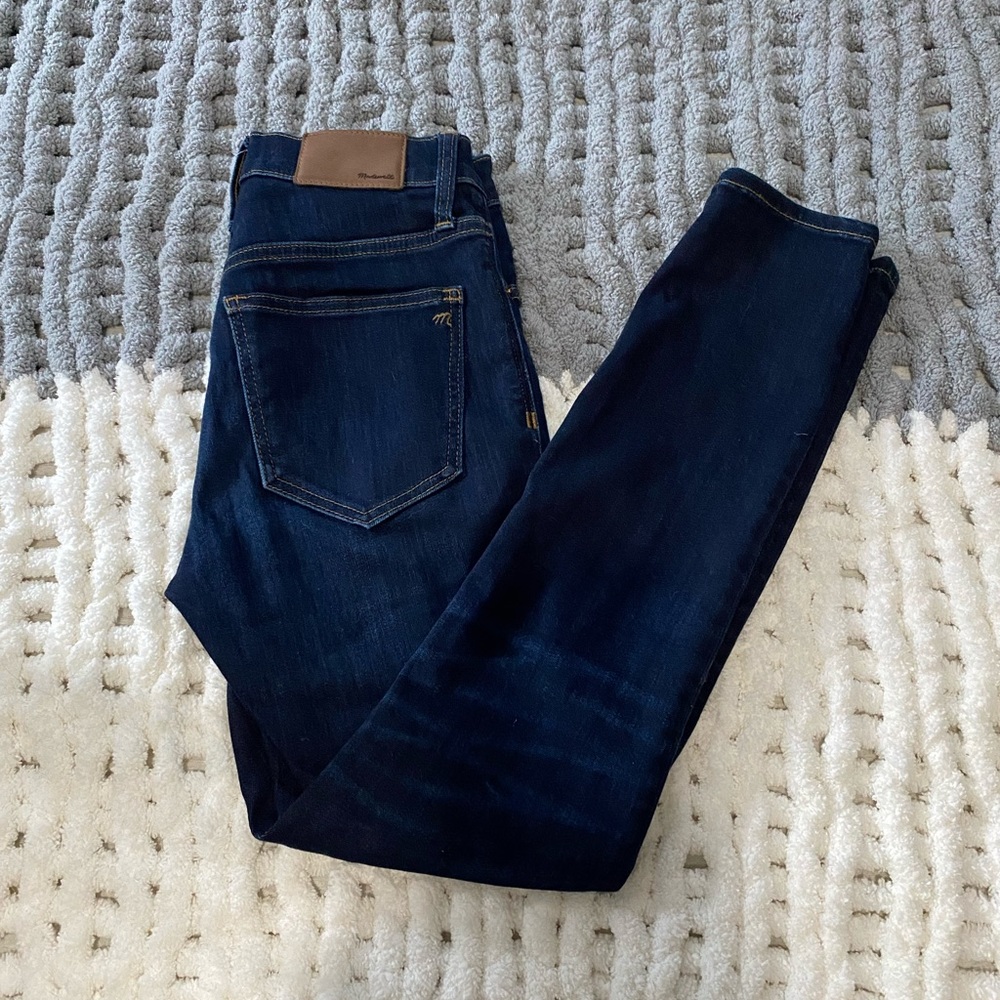 Dark Wash Madewell Skinny Jeans Petite